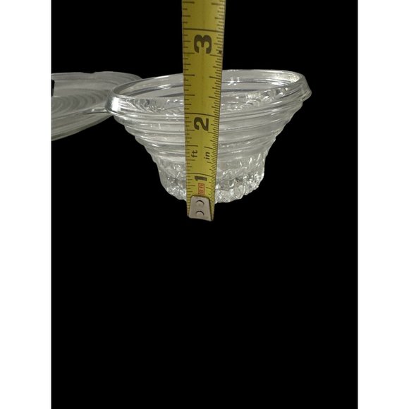 VTG 1938-43 Anchor Hocking clear Manhattan relish tray triangle inserts dish - Picture 7 of 10